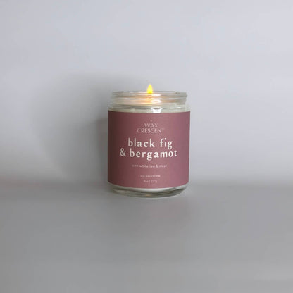 Black Fig &amp; Bergamot Soy Wax Candle