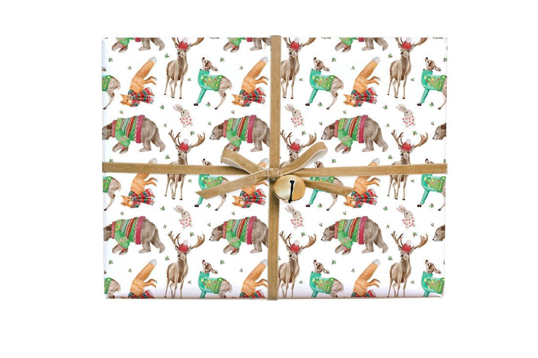 Forest Friends Christmas Gift Wrap Roll