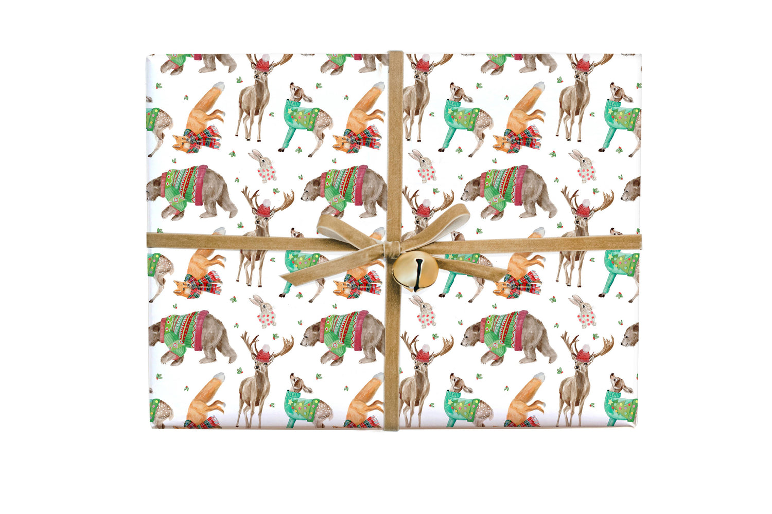Gift Wrap Roll - Christmas Forest Friends
