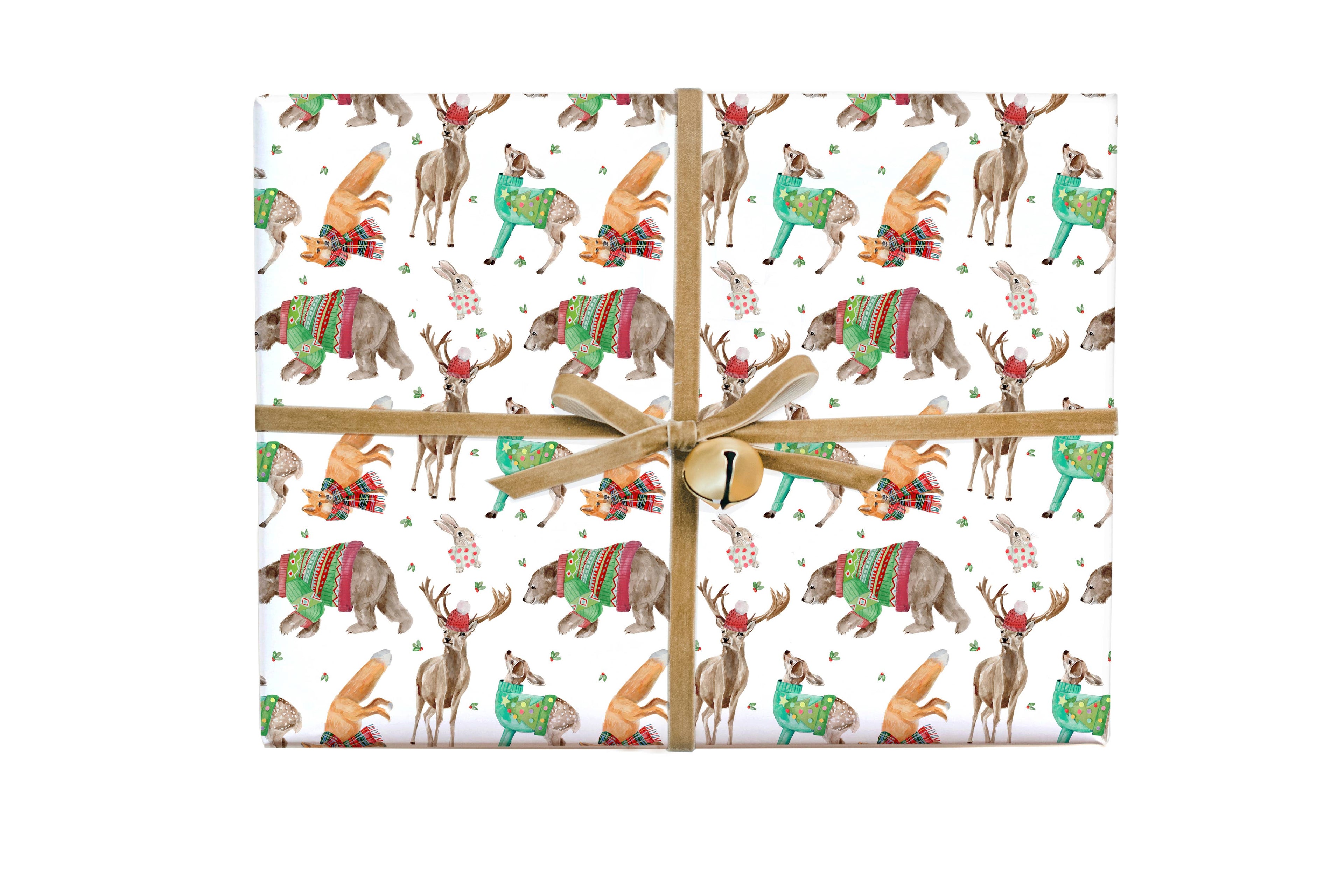 Gift Wrap Roll - Christmas Forest Friends