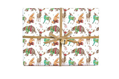 Gift Wrap Roll - Christmas Forest Friends