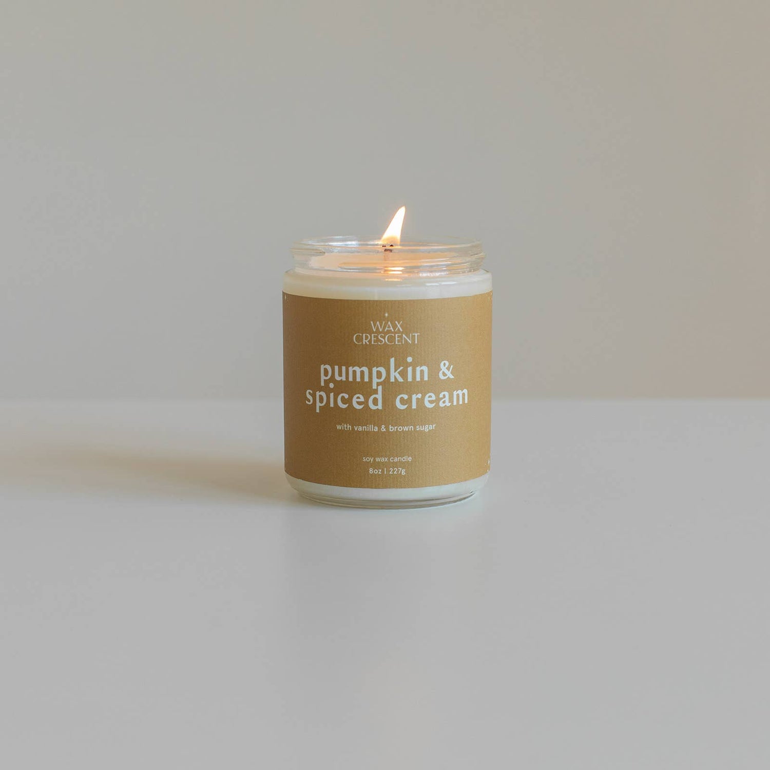 Pumpkin &amp; Spiced Cream Soy Wax Candle