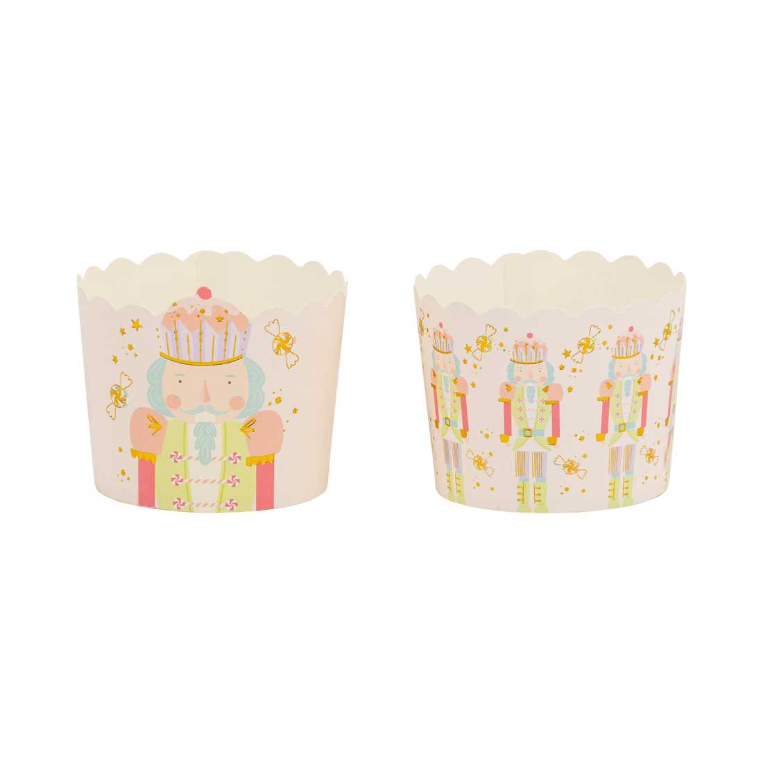 Gold Foil Nutcracker Baking Cups