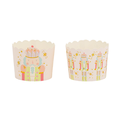 Gold Foil Nutcracker Baking Cups