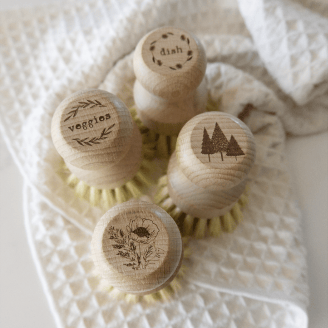 Natural Beech Wood + Sisal Scrub Brush