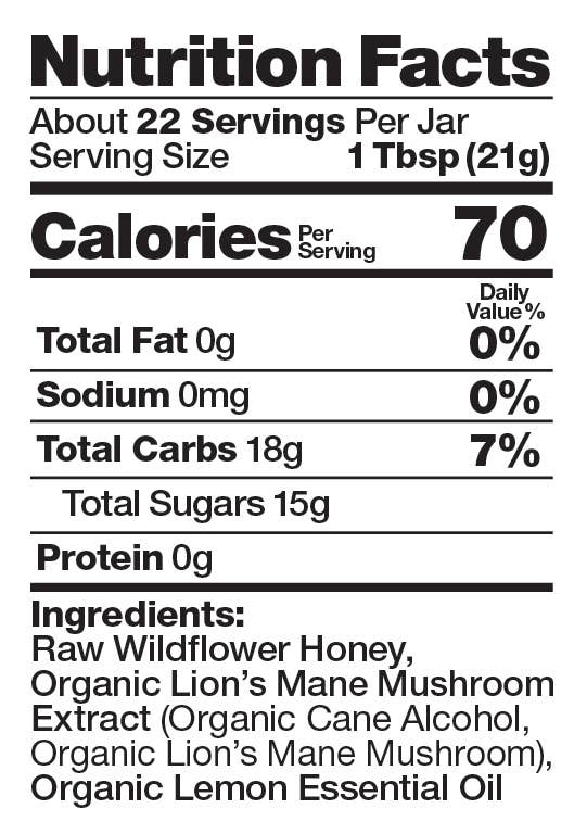 Nutrition facts label for a product with specific details about calories, fat, sodium, carbs, sugars, and protein.