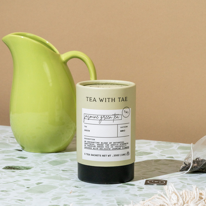 Tea canister labeled &