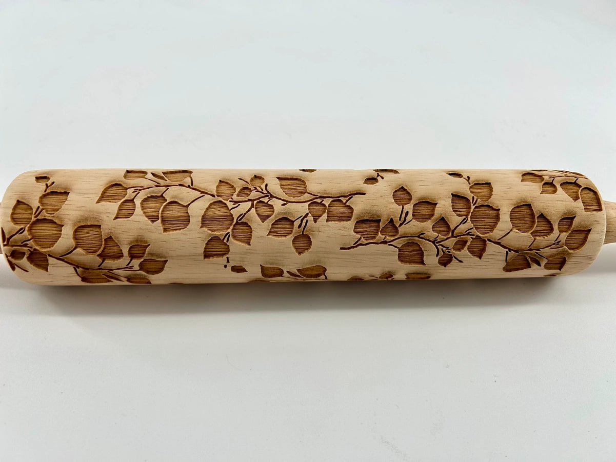 Aspen Branches Embossed Rolling Pin