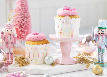 Gold Foil Nutcracker Baking Cups