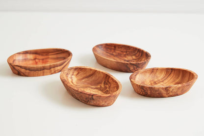 Italian Olivewood Aperitivo Bowls (Set of 4)