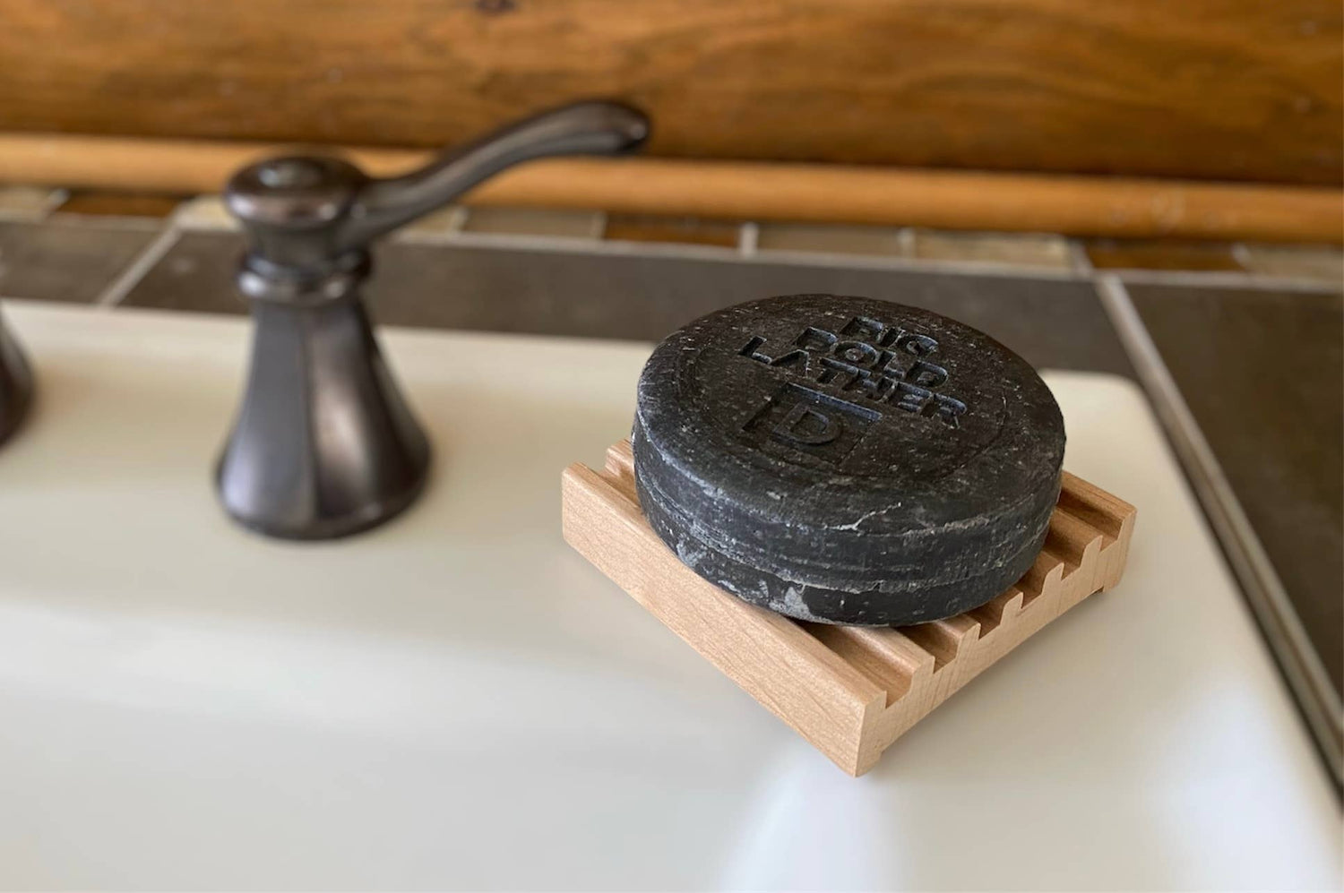 Red Alder Wood Soap Dish (4&quot;x3&quot;)