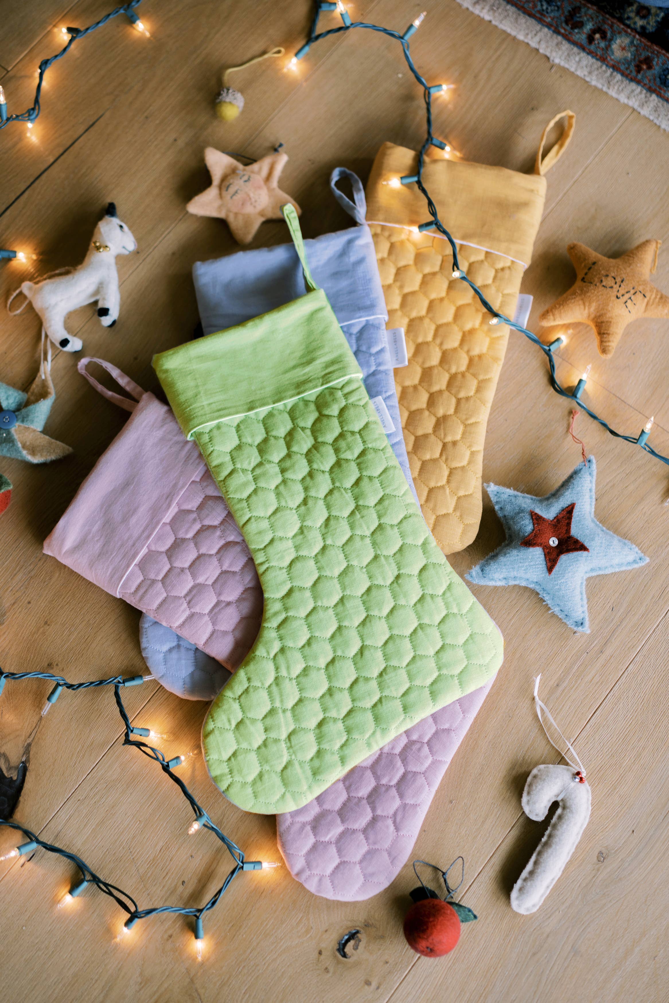 Holiday Linen Stockings