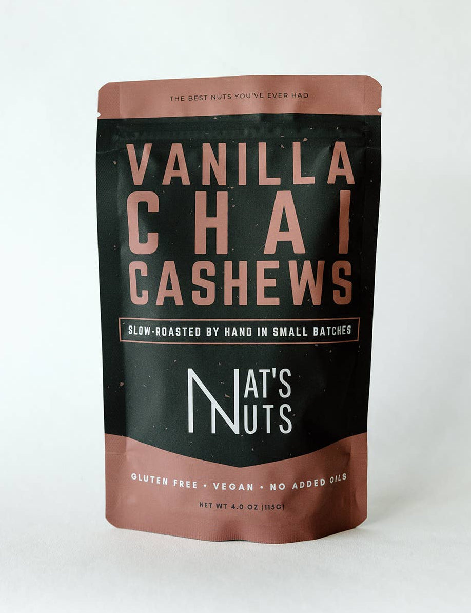 Bag of Vanilla Chai Cashews by Nat&