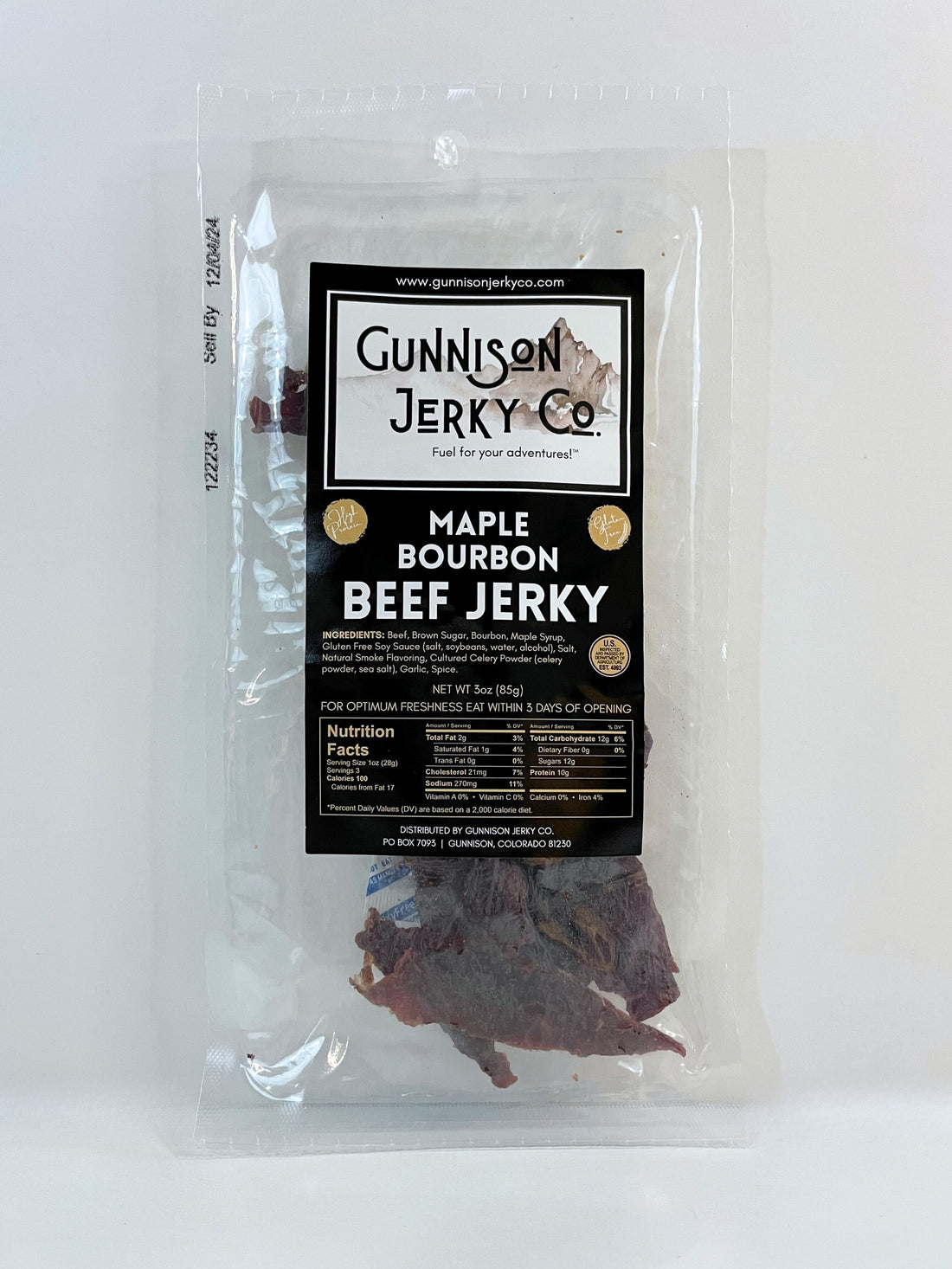 Gunnison Jerky Co. Maple Bourbon Beef Jerky