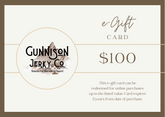 Gunnison Jerky Co. $100 e-Gift Card