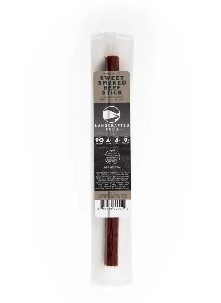 Landcrafted Food Sweet Smoked Beef Stick