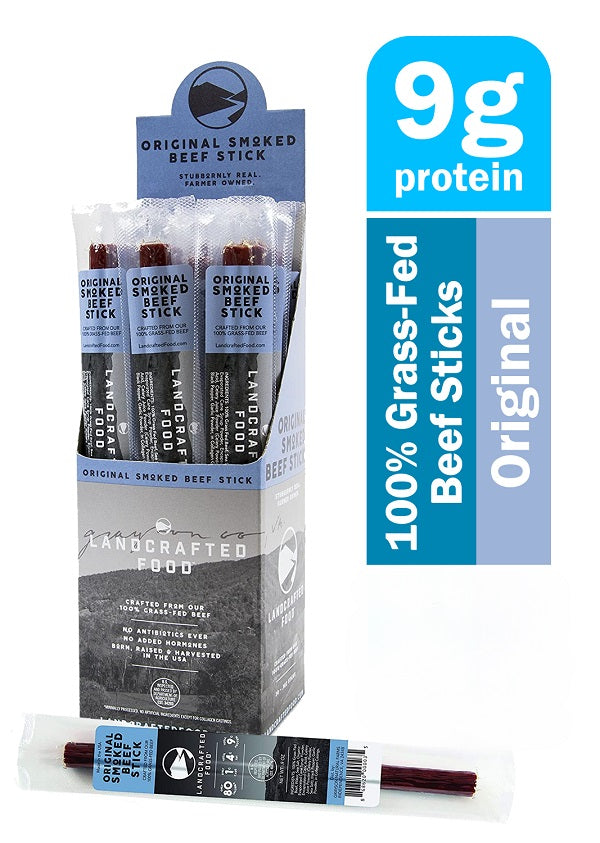 Landcrafted Foods Original Smoked Beef Sticks in Box