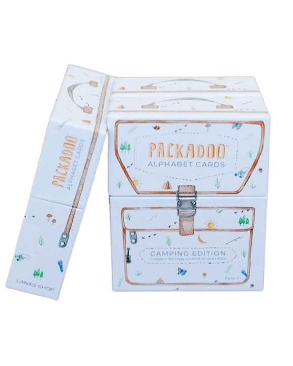 Camping Themed ABC Flashcards - PACKADOO