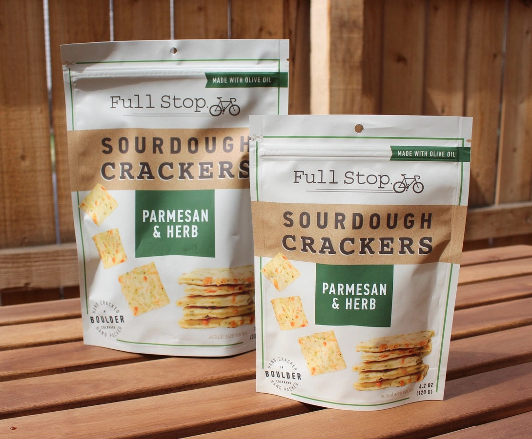 Parmesan &amp; Herb Sourdough Crackers