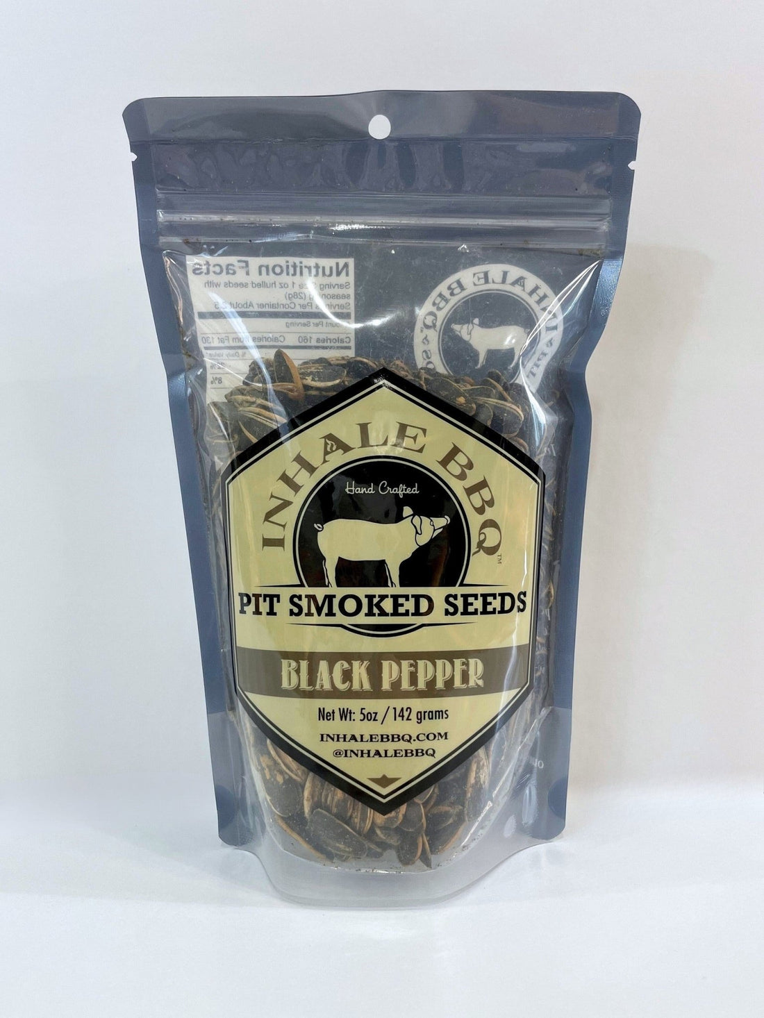 Inhale BBQ Pit Smoked Black Pepper Sunflower Seeds