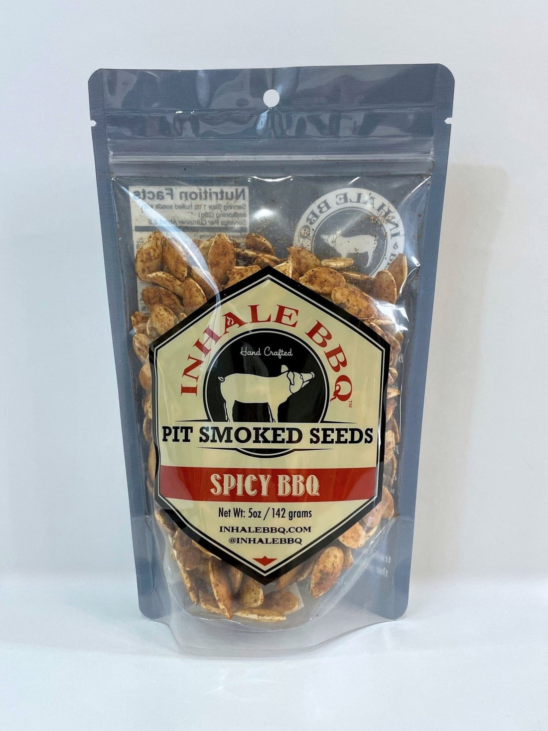 Inhale BBQ Pit Smoked Spicy BBQ Pumpkin Seeds