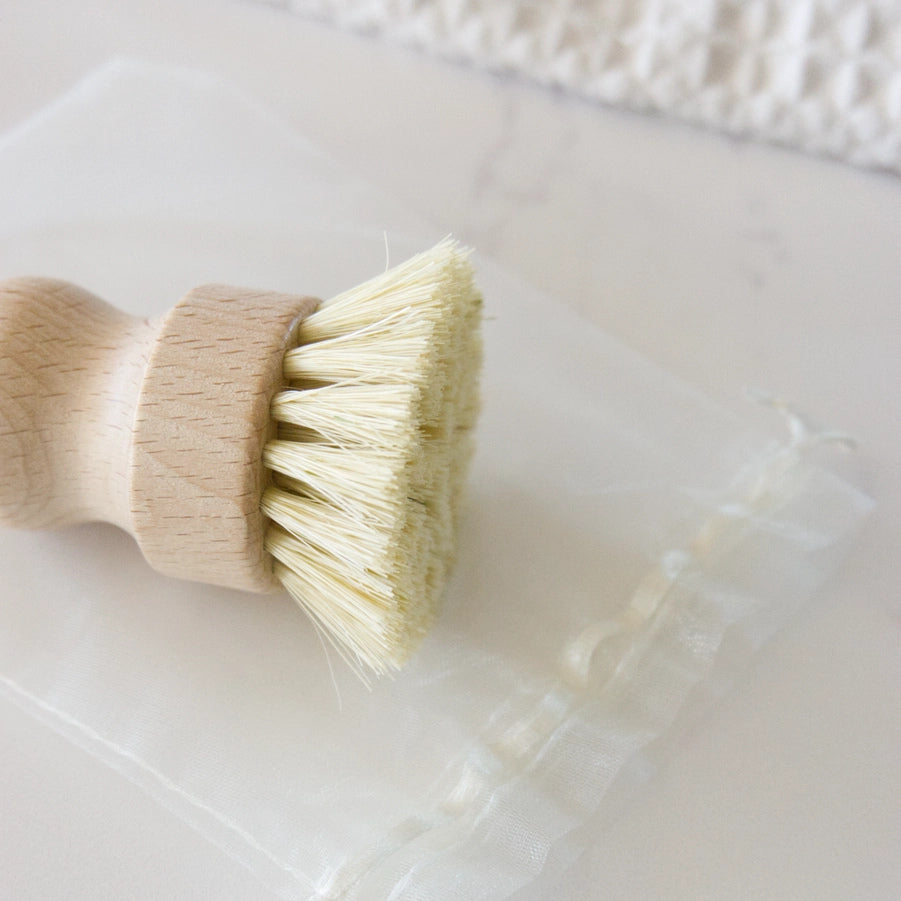 Natural Beech Wood + Sisal Scrub Brush