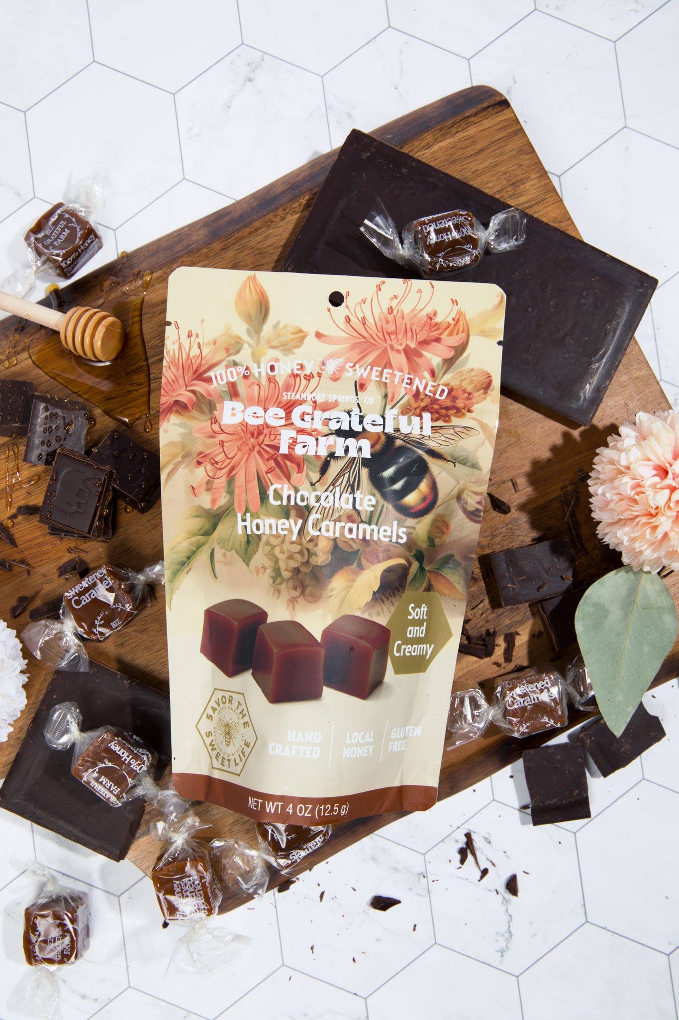 Chocolate Honey Caramels