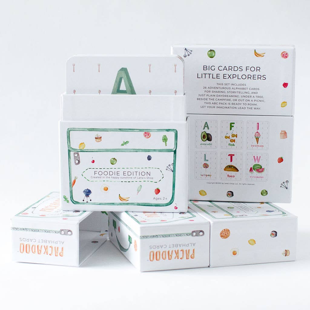 Foodie Themed ABC Flashcards - PACKADOO