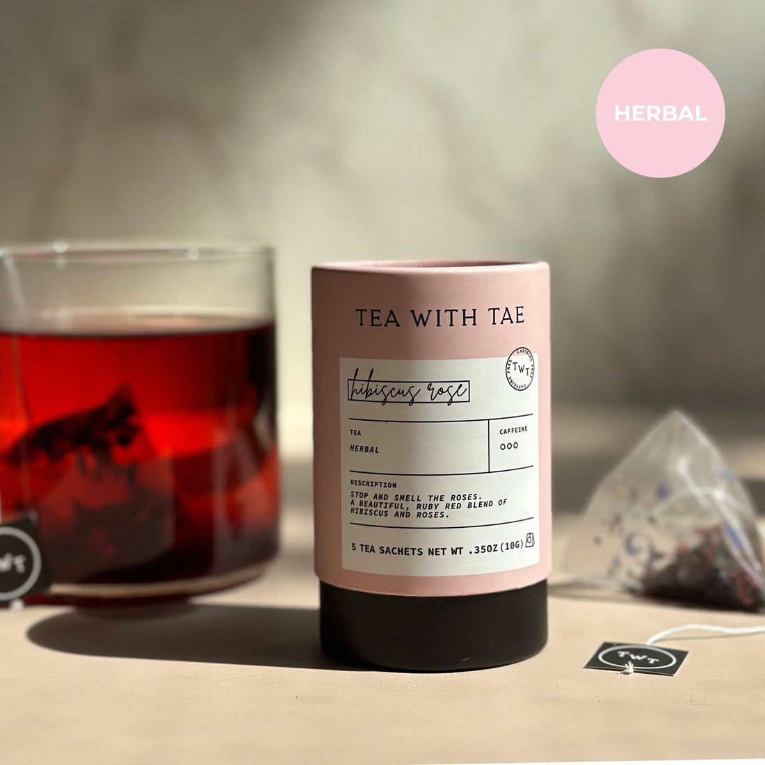 Tea canister labeled &