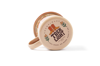 Bottom of Trek Light coffee cup on a white background