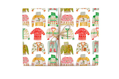 Gift Wrap Roll - Holiday Sweater