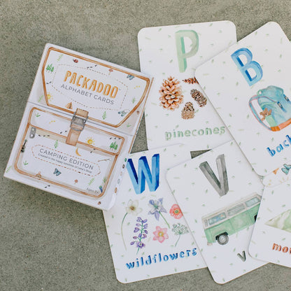 Camping Themed ABC Flashcards - PACKADOO