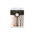 A package of Baking Cups, featuring light pink paper cups with a ghost and pumpkin pattern and black-and-white striped pattern, in retail packaging.