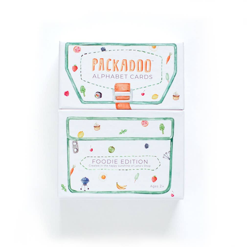 Foodie Themed ABC Flashcards - PACKADOO