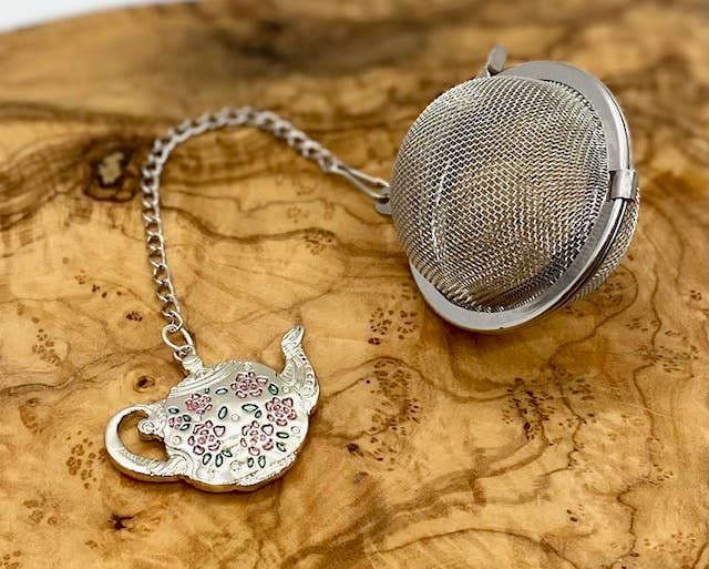 Tea Infuser Ball with Teapot Charm
