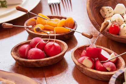 Italian Olivewood Aperitivo Bowls (Set of 4)