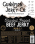 Gunnison Jerky Co Cracked Pepper Beef Jerky Label