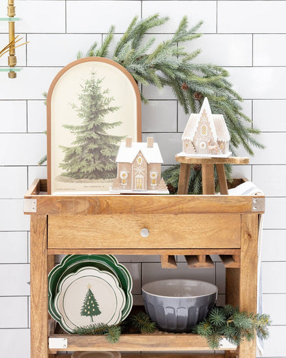 Christmas Tree Bamboo Tray