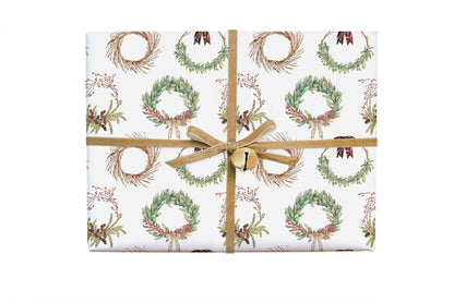 Gift Wrap Roll - Holiday Wreath