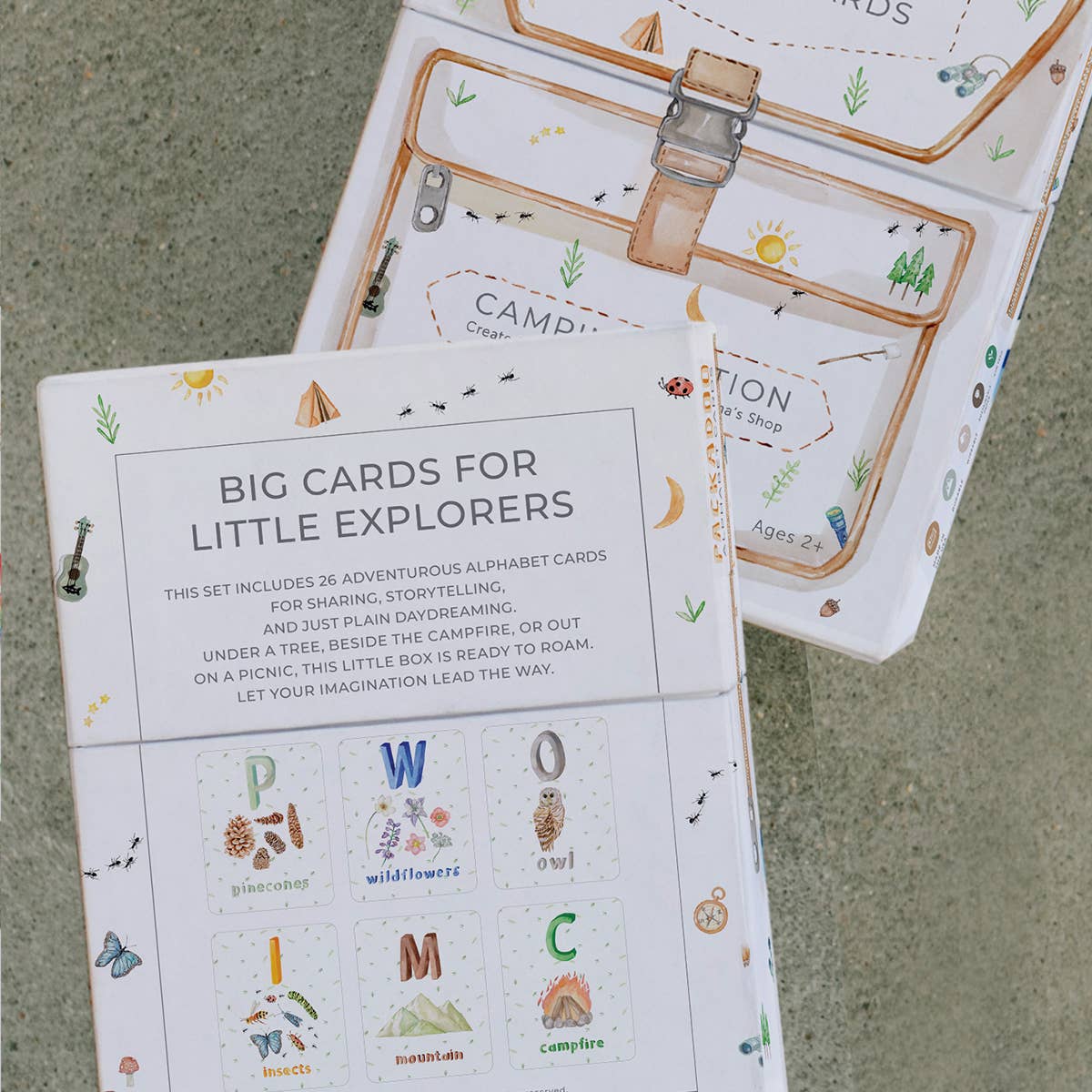 Camping Themed ABC Flashcards - PACKADOO