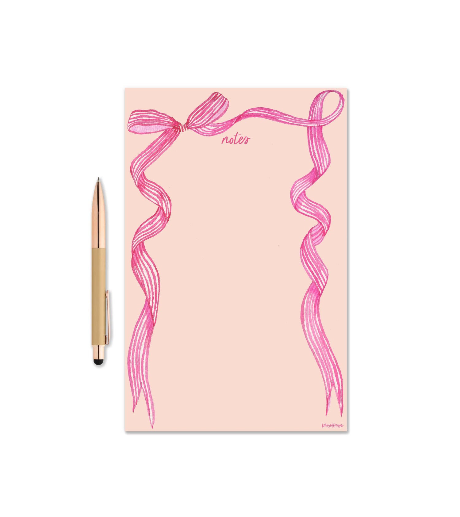 Pink Ribbon Bow Notepad – Gunnison Jerky Co.