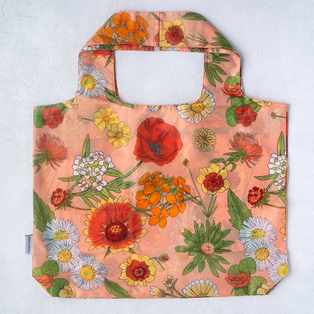 Orange Wildflowers Tote Bag