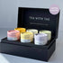 Set of tea tins with &
