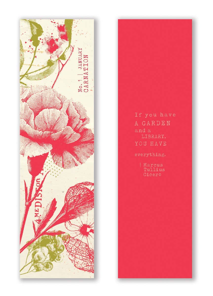 Mark the Year Bookmark Box (A Floral Bookmark for Each Month)