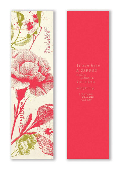 Mark the Year Bookmark Box (A Floral Bookmark for Each Month)