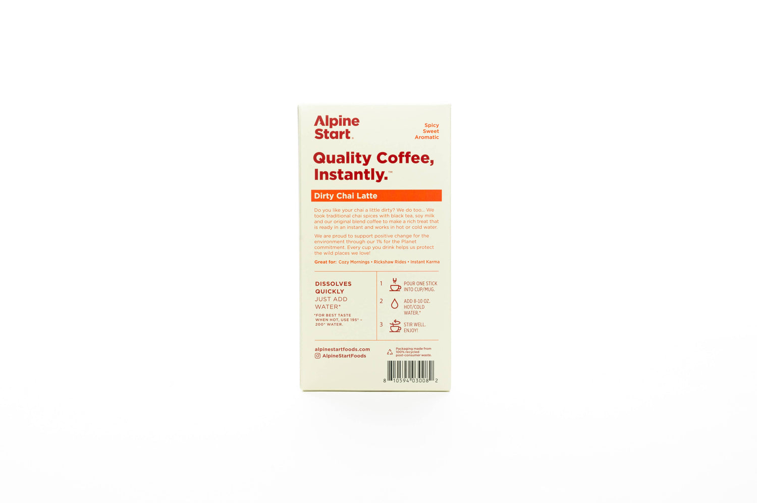 Dirty Chai Blend Instant Coffee