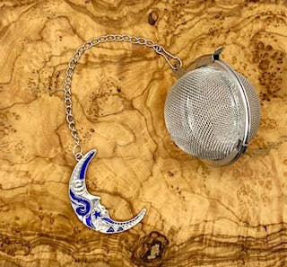 Tea Infuser Ball with Blue Moon Charm