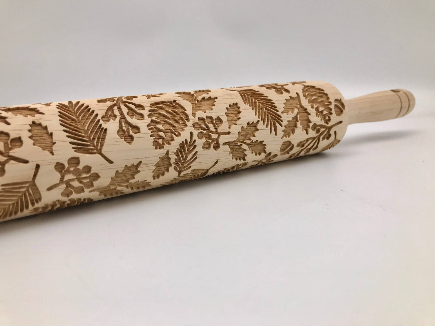 Twigs &amp; Berries Embossed Rolling Pin