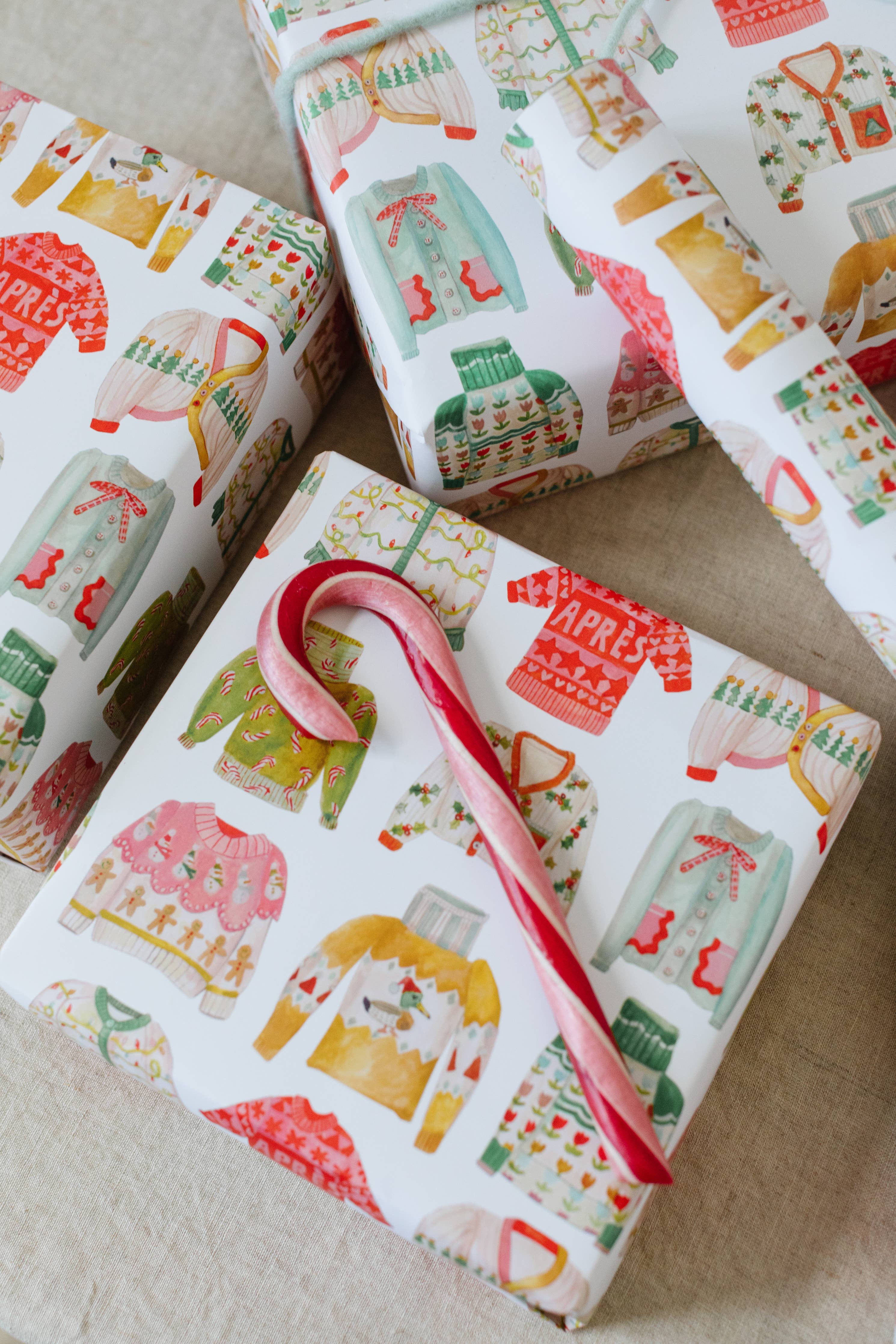 Gift Wrap Roll - Holiday Sweater