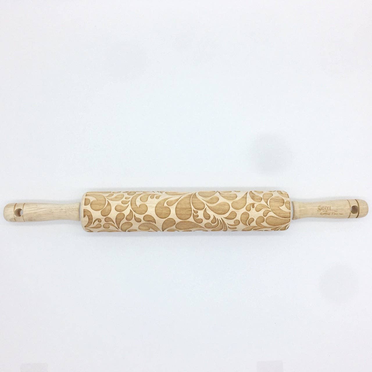 Floral Swirl Embossed Rolling Pin
